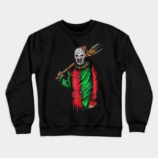 Nightmare Clown! Horror Icons Mashup! Crewneck Sweatshirt